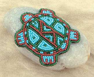 Beaded turtle