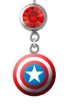 Captain America Navel Ring