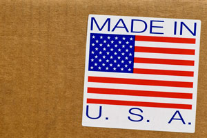 made in usa box sticker