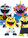 image of plush goofy grin monsters