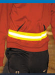 image of see me reflective arm band