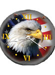 Heritage America eagle clock
