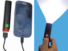 High Powered Flashlight Doubles as Phone Charger