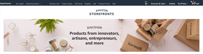 amazon storefronts