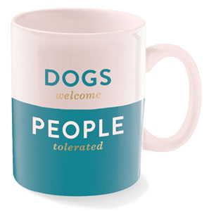 entusiast dog mug from Fringe Studio