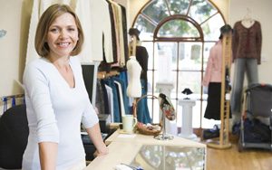 woman in boutique