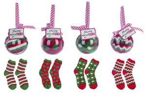 Acrylic Socks Ornament from Transpac