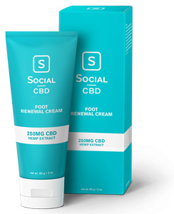 Foot Renewal Cream from Social CBD