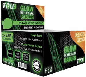 Glow In The Dark Charging Cables from DSD Express