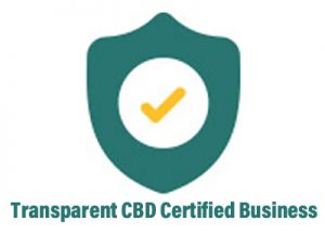 Transparent CBD Certified Business logo 