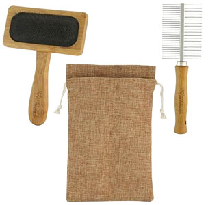 Bamboo Pet Grooming Set