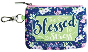 Too Blessed to Stress Coin Purse