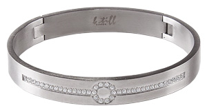 Prosperity Stainless Steel Bangle Bracelet