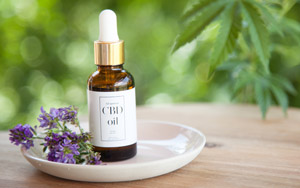 cbd oil in nice arrangement