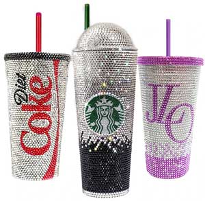 sequined tumbler cups