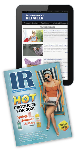 Independent Retailer ipad and magazine