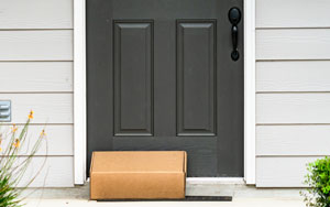 delivery package on doorstep