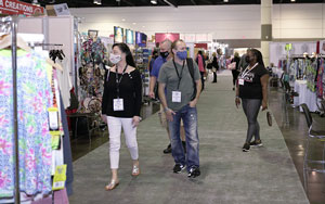 people browsing the Offprice show floor