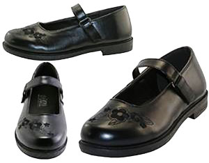 Mary Jane Black School Shoes