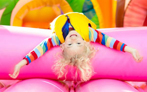girl in bouncy house