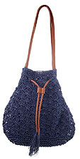 Beach Straw Drawstring Handbags