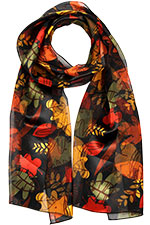 Fresh Autumn Satin Scarf