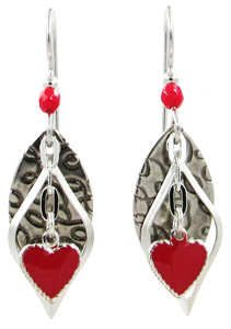 Playful Heart Drop Earrings