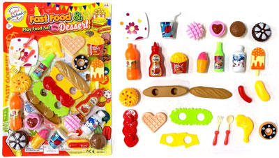 Cooking Toys Fast Food & Dessert Toy Set