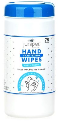 Juniper Clean Hand Sanitizing Wipes