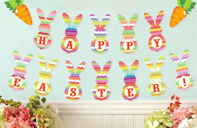 Happy Easter Decorative Banner