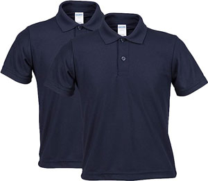 Gildan Youth Double Pique Polo, 2-Pack